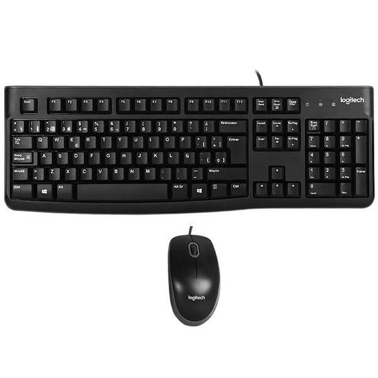 Teclado Logitech MK120 USB con Mouse